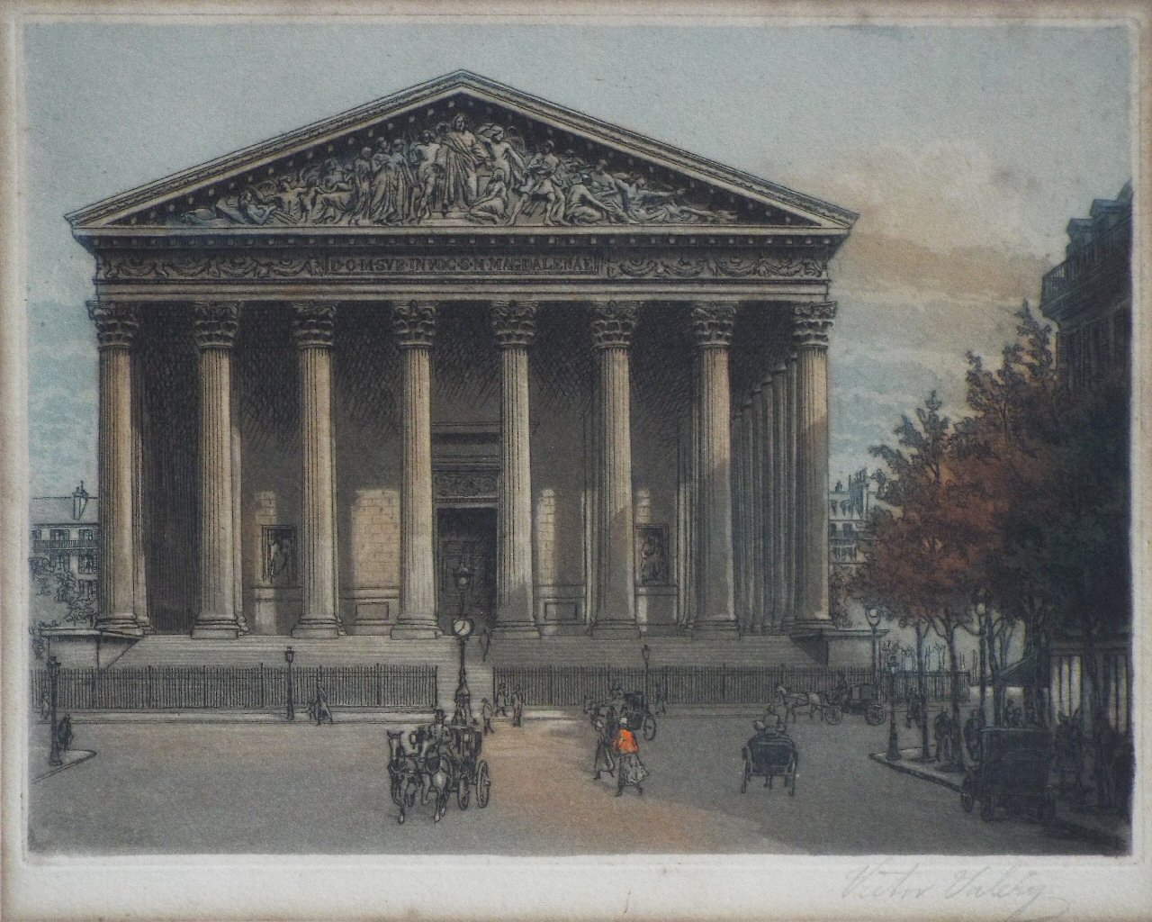 Etching - La Madeleine - Valery